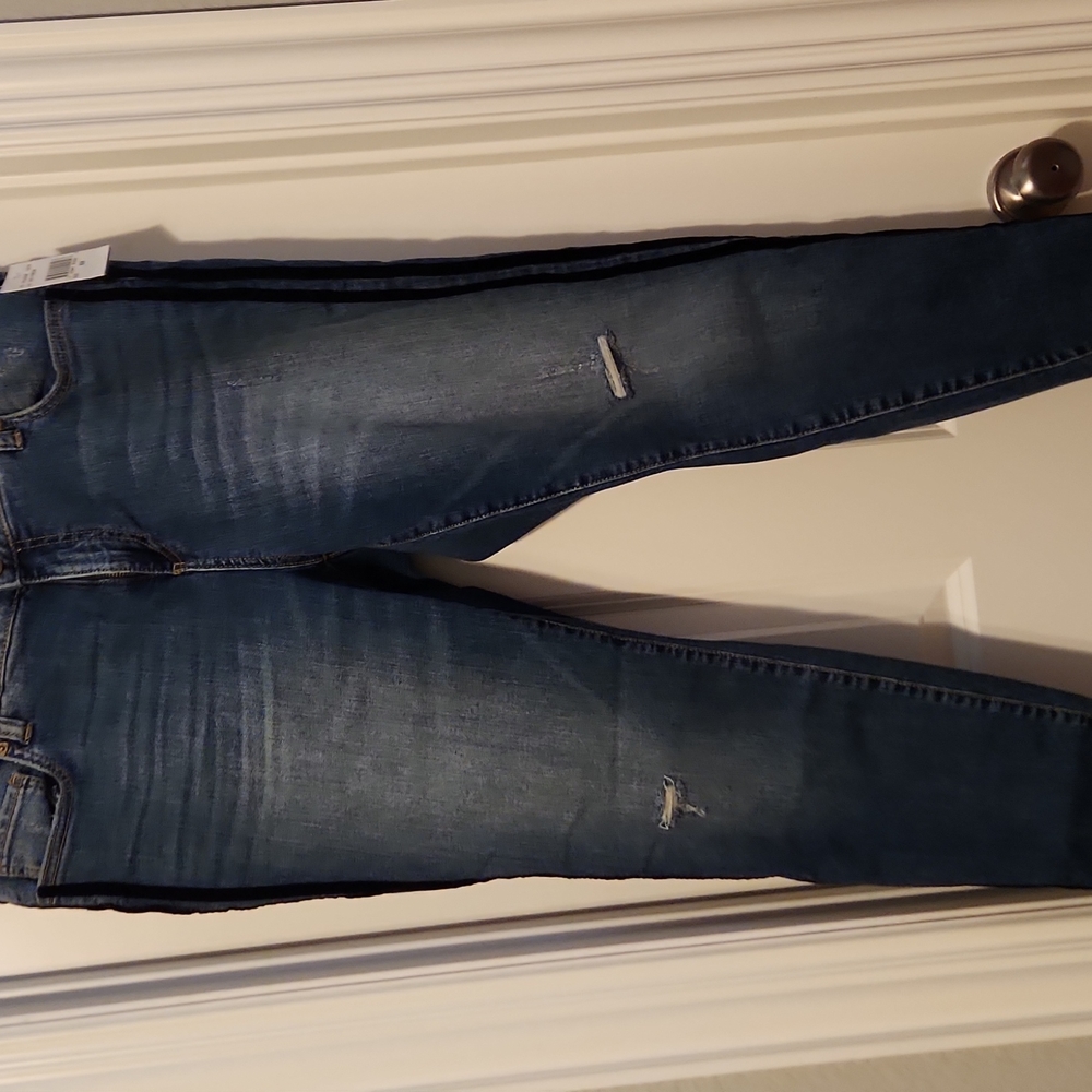 Jeans with stripes